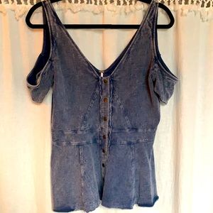Free people blue snap too